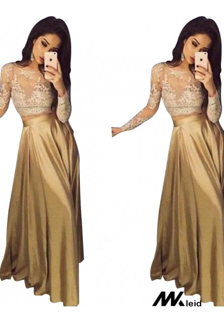 Mkleid Two Piece Long Prom Evening Dress T801524703821
