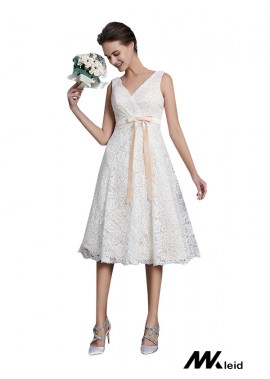Mkleid 2023 Beach Short Lace Wedding Dresses