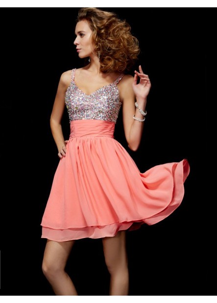 Mkleid Short Homecoming Prom Evening Dress T801524710660